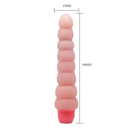 Гнущийся вибратор с хребтом Flexi Vibe Sensual Spin - 19 см.